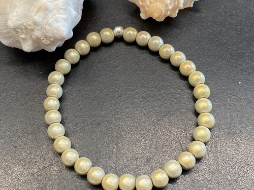 1st armband 6mm - armband, beads