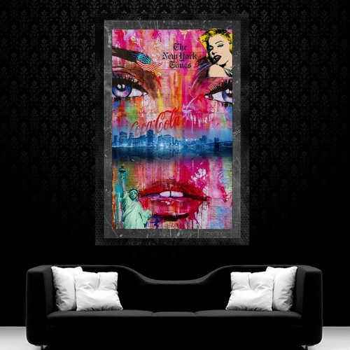 Leinwand bild xxl pop - er, art