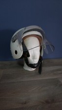 Einsatzhelm Polizei, Polizeihelm mit Kinnschutz Gr. 56-58, Ledereinsatz, Visier