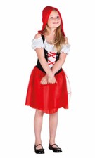 Rotkäppchen Kinder Kind Märchen Kleid Umhang Mädchen-Kostüm Karneval Fasching KK