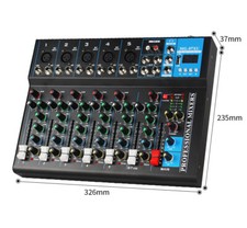 7 Kanal Digital Audio Mixer Bluetooth Mischpult USB Dj für Karaoke Bar KTV-Bühne