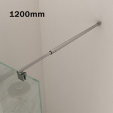 Edelstahl Stabilisator 120cm Wandhalterung für Duschkabine Stabilisierungsstange