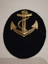 NVA DDR  Original Volksmarine Ärmelabzeichen Maat Laufbahn mit Metallauflage NEU