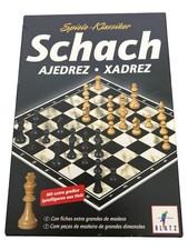 BLATZ Schachspiel Holzfiguren Klassiker mit großem Spielplan