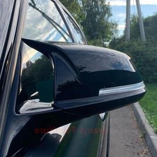 2x Glanz Schwarz Spiegelkappen