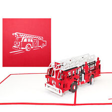 Pop Up Karte "Feuerwehr" 3D