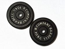Bad Company 2x 10kg Hantelscheiben SET Gusseisen I Gewichtsscheiben 30/31 mm