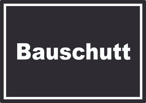 Bauschutt mülltrennung - bauschutt,