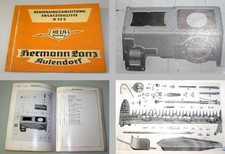 Lanz Hela D12 S Bedienungsanleitung Ersatzteilliste 1950er Jahre