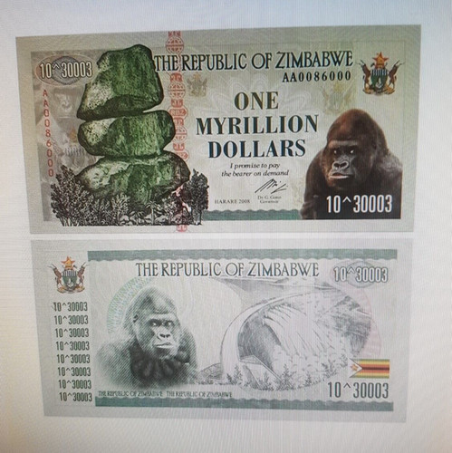 Zimbabwe eine myrillion - 2x,
