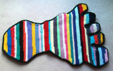 Origineller Teppich, Fußmatte, Bettvorleger, HANDARBEIT