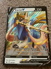 Pokemon Zacian V Jumbo Karte XXL 138/202 Deutsch