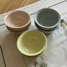 Thomas Trend Pastell 6 Müsli- oder Dessertschale Porzellan Blau Gelb Rosa