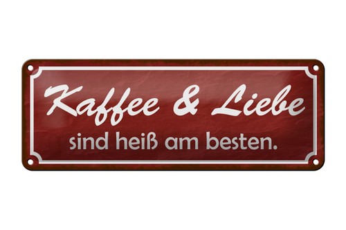 Blechschild spruch 27x10cm - spruch,