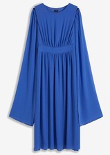 Chiffonkleid mit abnehmbaren Ärmeln Gr. 40 Blau Damen Maxi-Dress Abendkleid Neu*