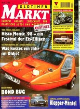 1) Oldtimer Markt 03/1998 - Modellreport Bond Bug -  - Citroen DS 21 Pallas mit