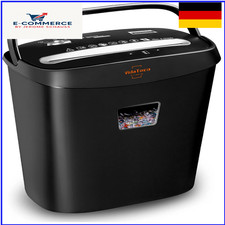 VidaTeco 8 Blatt Aktenvernichter Cross-Cut 15L