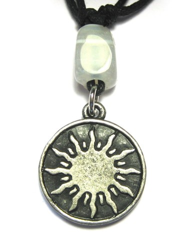 Zinn amulett sonnenscheibe - zinn-amulett,