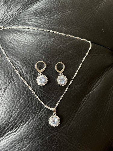 Schmuckset silber 925 blumige - schmuckset,