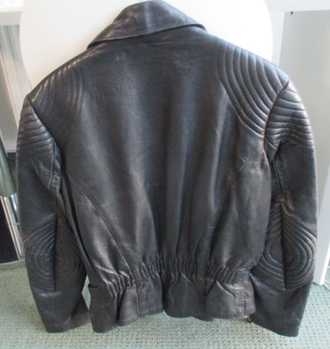 Leder jacke vintage - leder,