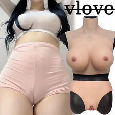 A-H Cup Silikon Brüste+Gefälschte Vaginalhose Silikon Brust Cross Dressing Queen