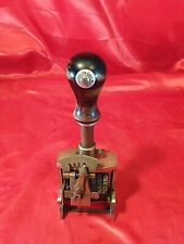 Alter Zahlen Stempel Metall