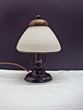 Tischlampe Vintage LAMPEX Tischleuchte Glaslampenschirm Nachttischlampe Retro