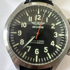 Polijot Aviator Handaufzug mit Wecker Poljot