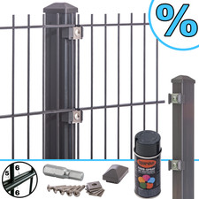 Doppelstabmattenzaun 656 Set