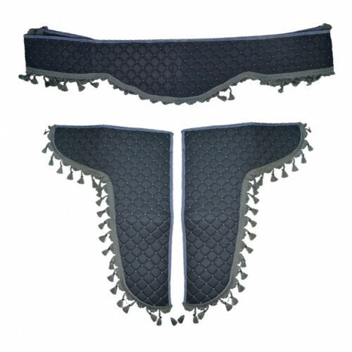 Grau eco leder vorhang - eco,