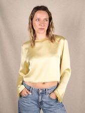 H&M Satin-Bluse mit Keyhole