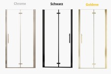 Duschabtrennung Duschtür Nischentür Falttür 6mm Nano Glas H195cm Glas Dusche