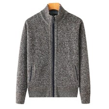 Verdickte Fleece Strickjacke