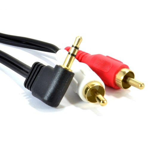 Rechtwinklig 5mm stereo - 1m,