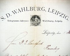LEIPZIG Rechnung Litho 1897