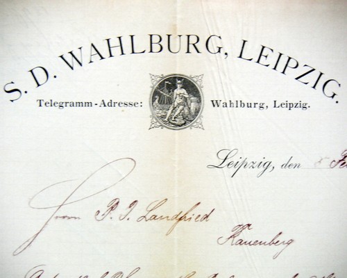 Leipzig rechnung litho 1897 - litho,