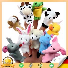 Baby Fingerpuppen-Set 10 Familie Bunt Spielen Theater Kindergeburtstag Retoo
