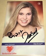 Isabel Dotzauer Original signierte Autogrammkarte Verbotene Liebe Autogramm #1