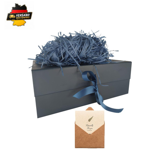 Geschenkbox blau 33x26x11cm - geschenkbox,