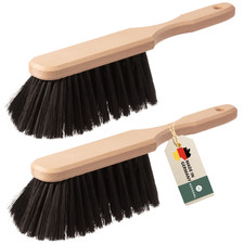 2er Set Handfeger / Handbesen / Handkehrbesen aus Holz / Holzhandfeger / Feger