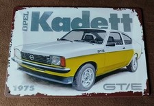 Blechschild Opel - Kadett GT/E