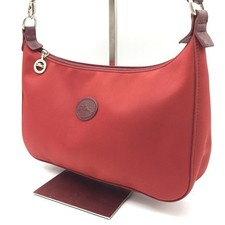 Longchamp Rot Nylon Hobo