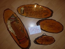 * 4x *VINTAGE*Deko-Bar*Holzbrett für die Wand* Handarbeit* beschriftet*Set 1*