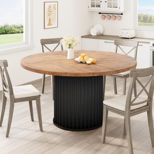 Esstisch rund mdf massivholz - esstisch,