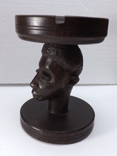 Alte Afrikanische Stammeskunst Kunst Frau Büste Frauenbüste Ebenholz Handarbeit