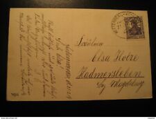 1919 Wittenberg Kohlfurt To Hadmersleben Magdeburg Bahnpost Train Cancel Liebenw