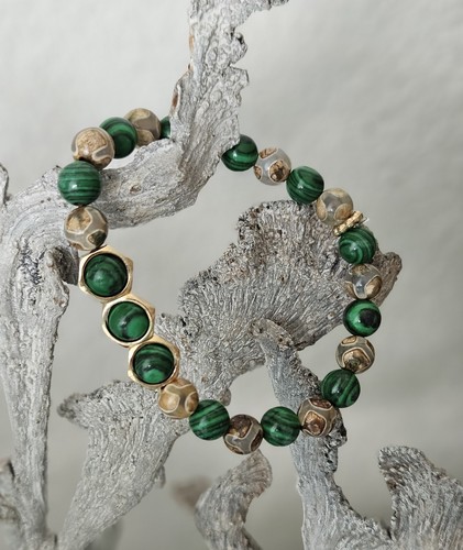 Edelstein armband malachit - edelstein-armband,
