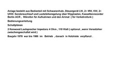 Blaupunkt Berlin Schwanenhals mit Kassette und Arimat aus den 80zigern OldtimerR