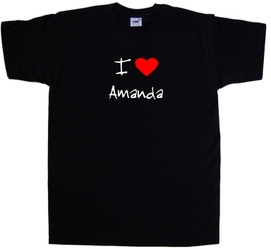 Love heart amanda shirt - i,