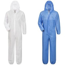 SMS OVERALL Einweg Schutzanzug PSA Kategorie 3 Typ 5/6 Antistatisch Asbest S-5XL